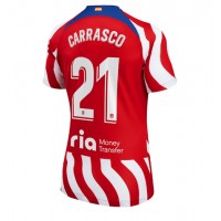 Atletico Madrid Yannick Carrasco #21 Hjemmebanetrøje Dame 2022-23 Kortærmet